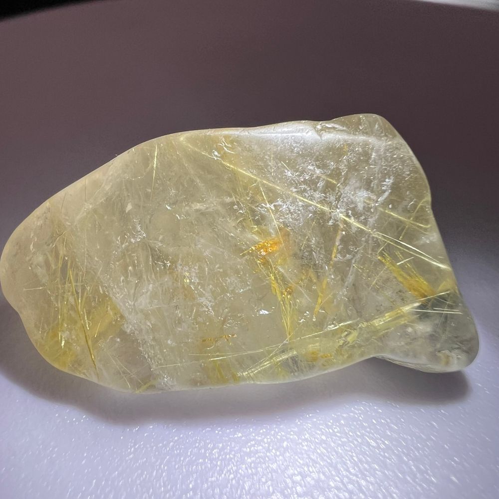 Golden Rutilated Quartz Crystal Freeform - Picture 3 of 12